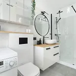 Yellow In With Air Conditioning And Desk For Remote Work By Renters Poznan