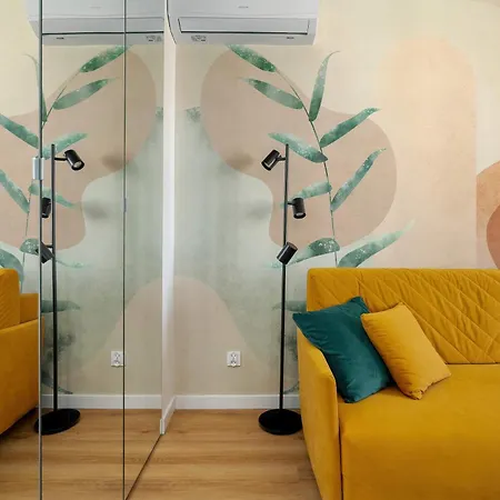 Yellow In With Air Conditioning And Desk For Remote Work By Renters * Posen